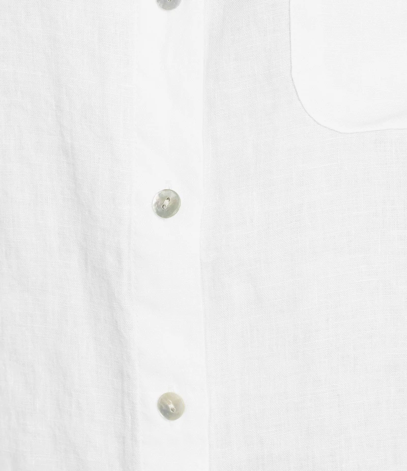 Tommy Bahama Coastalina Linen Relaxed Button Front Top