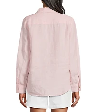 Tommy Bahama Coastalina Linen Relaxed Button Front Top