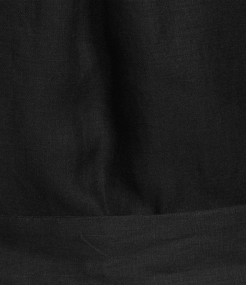 Tommy Bahama Coastalina Solid Cross Dyed Linen Plain Weave Point Collared Popover Midi Dress