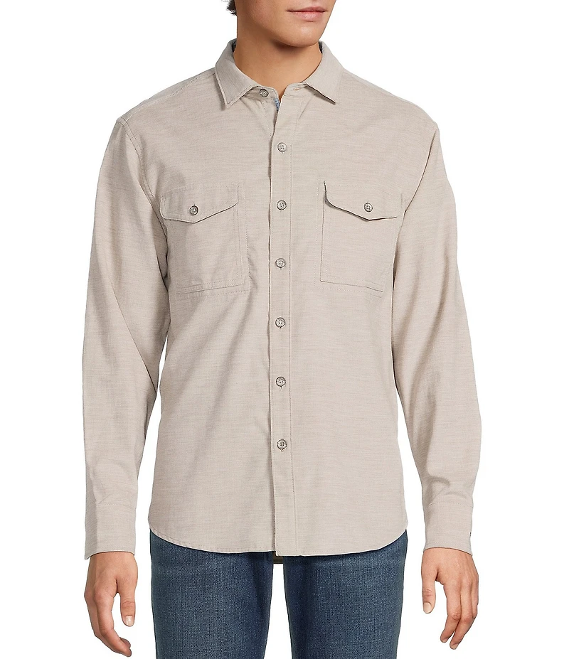 Tommy Bahama Coastline Cord Heather Bay Long Sleeve Woven Shirt