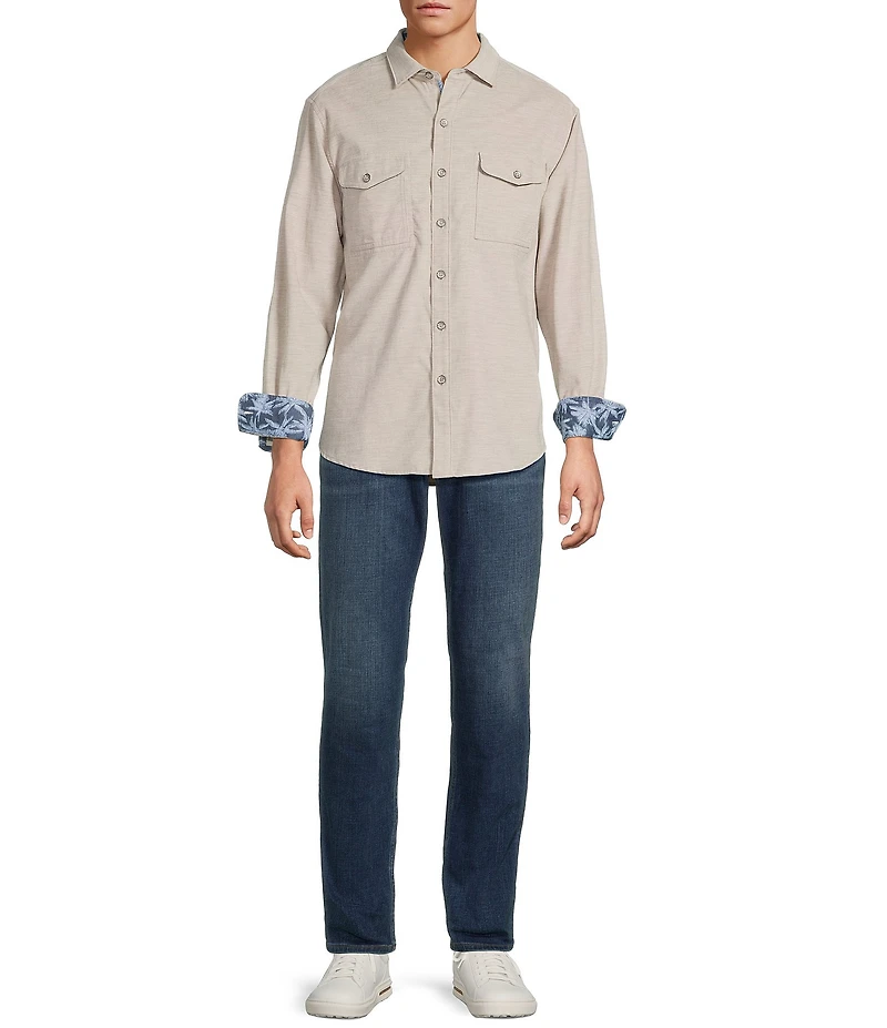 Tommy Bahama Coastline Cord Heather Bay Long Sleeve Woven Shirt