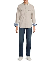 Tommy Bahama Coastline Cord Heather Bay Long Sleeve Woven Shirt