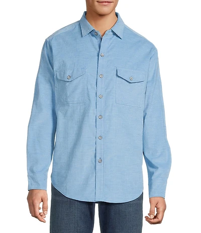 Tommy Bahama Coastline Cord Heather Bay Long Sleeve Woven Shirt
