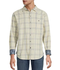 Tommy Bahama Coastline Cord Indio Plaid Long Sleeve Woven Shirt