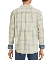 Tommy Bahama Coastline Cord Indio Plaid Long Sleeve Woven Shirt