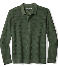 Tommy Bahama Coolside Valley Vinyard Textured Long Sleeve Polo Shirt