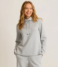 Tommy Bahama Coordinating Palm Voyage Ultra-Lightweight Spacer Funnel Neck Long Sleeve Top