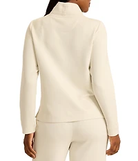 Tommy Bahama Coordinating Palm Voyage Ultra-Lightweight Spacer Funnel Neck Long Sleeve Top