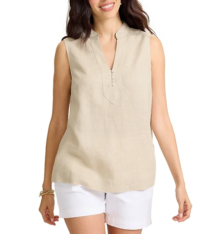 Tommy Bahama Coordinating Two Palm Shine V-Neck Sleeveless Top