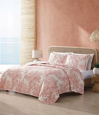 Tommy Bahama Coral Garden Cotton Reversible Quilt Mini Set