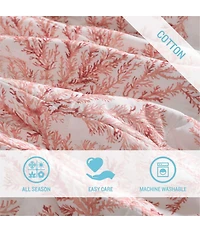 Tommy Bahama Coral Garden Cotton Reversible Quilt Mini Set
