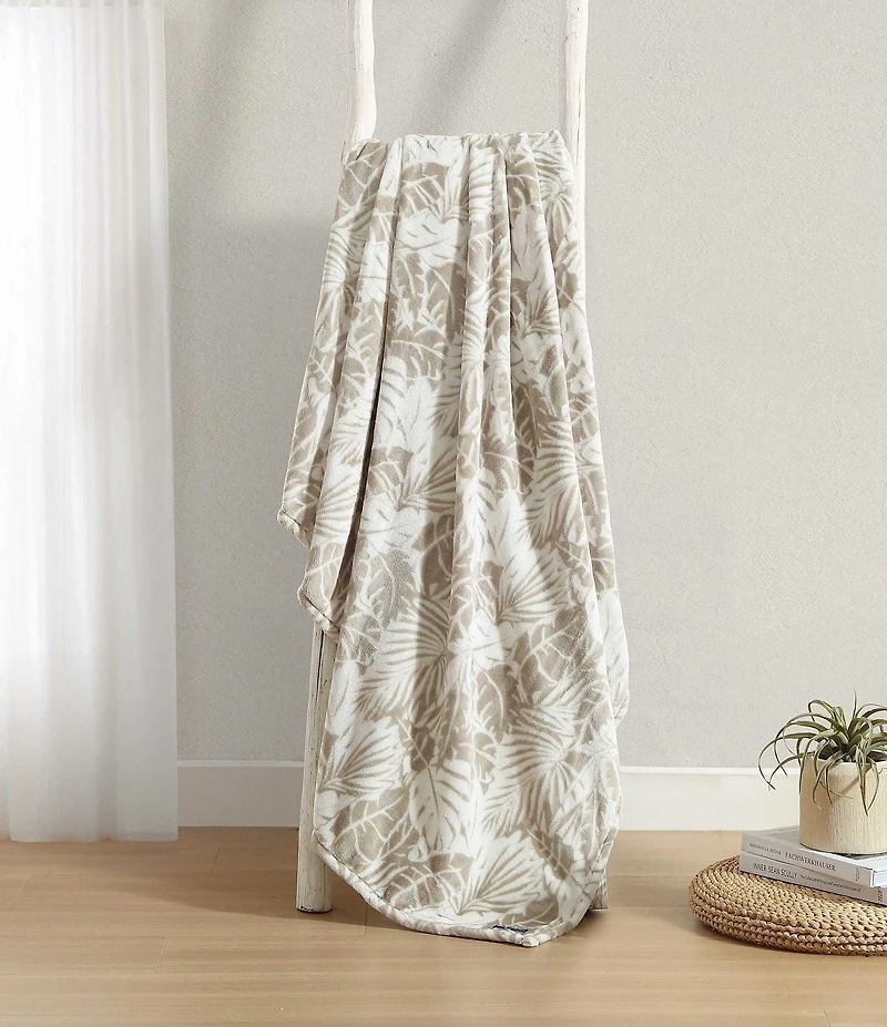 Tommy Bahama Costa Blanca Ultra Soft Plush Fleece Bed Blanket
