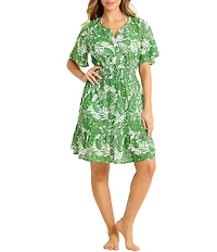 Tommy Bahama Costa Verde Split V-Neck Swim Cover-Up Dress