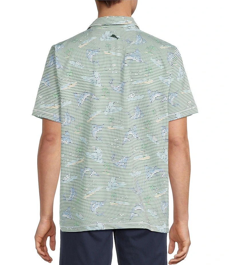 Tommy Bahama Costa Wave Del Marlin Camp Short Sleeve Woven Shirt