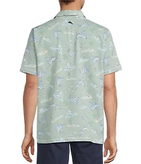 Tommy Bahama Costa Wave Del Marlin Camp Short Sleeve Woven Shirt