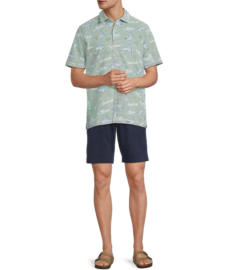 Tommy Bahama Costa Wave Del Marlin Camp Short Sleeve Woven Shirt