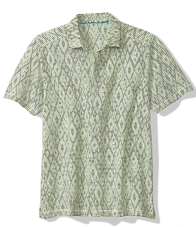 Tommy Bahama Costa Wave Diamond Club Performance Stretch Short Sleeve Woven Shirt
