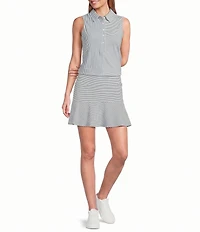 Tommy Bahama Costa Wave Flounce IslandZone® Seersucker Skort