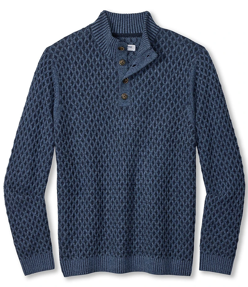 Tommy Bahama Cross Cable Button Neck Pullover