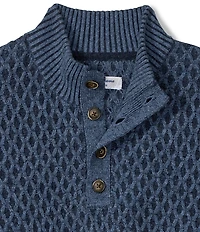 Tommy Bahama Cross Cable Button Neck Pullover