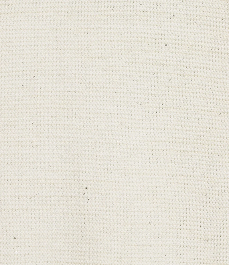 Tommy Bahama Crystal Sands Bateau Neck Long Sleeve Sequin Embellished Sweater