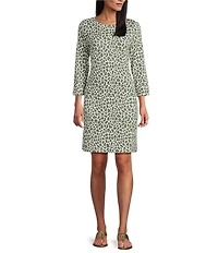 Tommy Bahama Darcy Safari Spots 3/4 Sleeve Dress