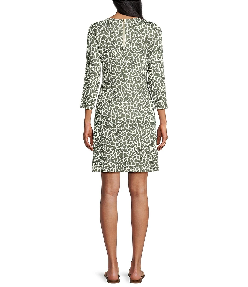 Tommy Bahama Darcy Safari Spots 3/4 Sleeve Dress