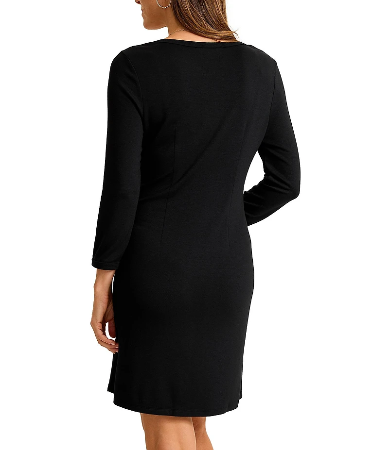 Tommy Bahama Darcy Scoop Neck 3/4 Sleeve Sheath Dress