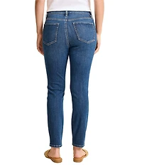 Tommy Bahama Demin High Rise Straight Leg Raw Hem Ankle Jeans