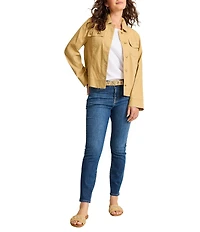 Tommy Bahama Demin High Rise Straight Leg Raw Hem Ankle Jeans