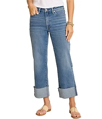 Tommy Bahama Denim Relaxed Turn Up Cuff Cropped Straight Leg Jeans
