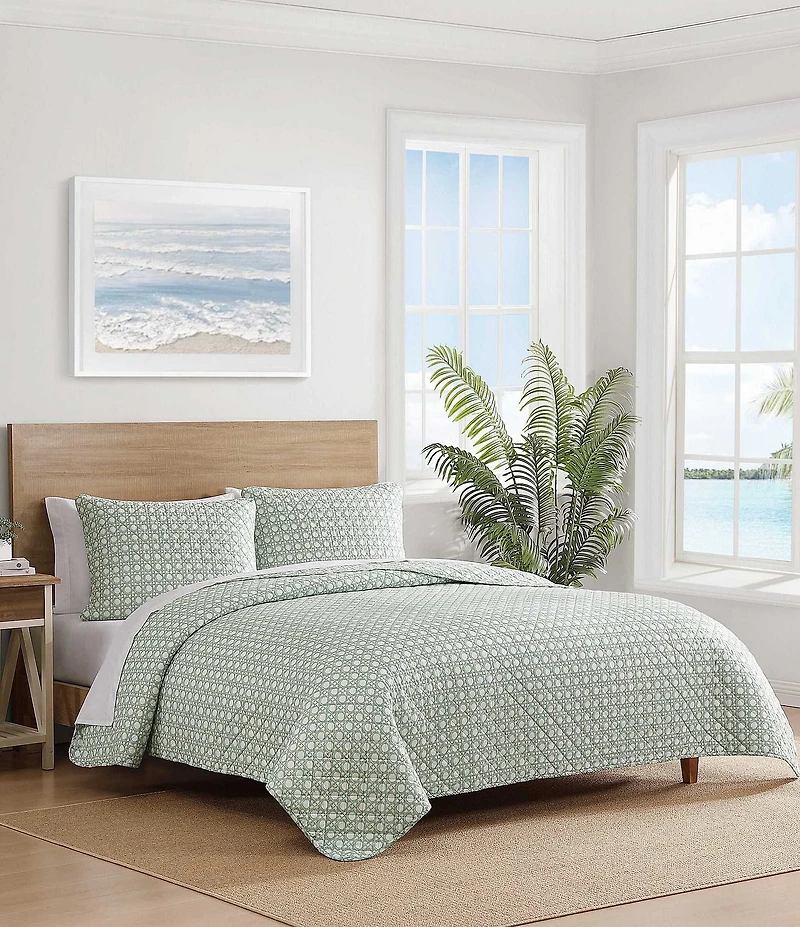 Tommy Bahama Diamond Isle Cotton Reversible Quilt Mini Set