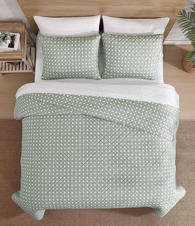 Tommy Bahama Diamond Isle Cotton Reversible Quilt Mini Set