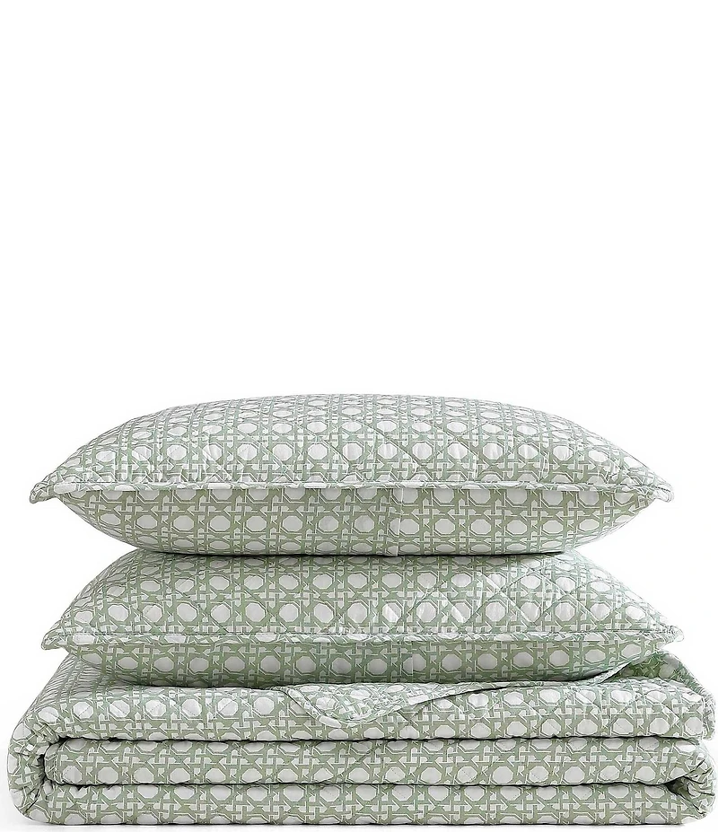 Tommy Bahama Diamond Isle Cotton Reversible Quilt Mini Set