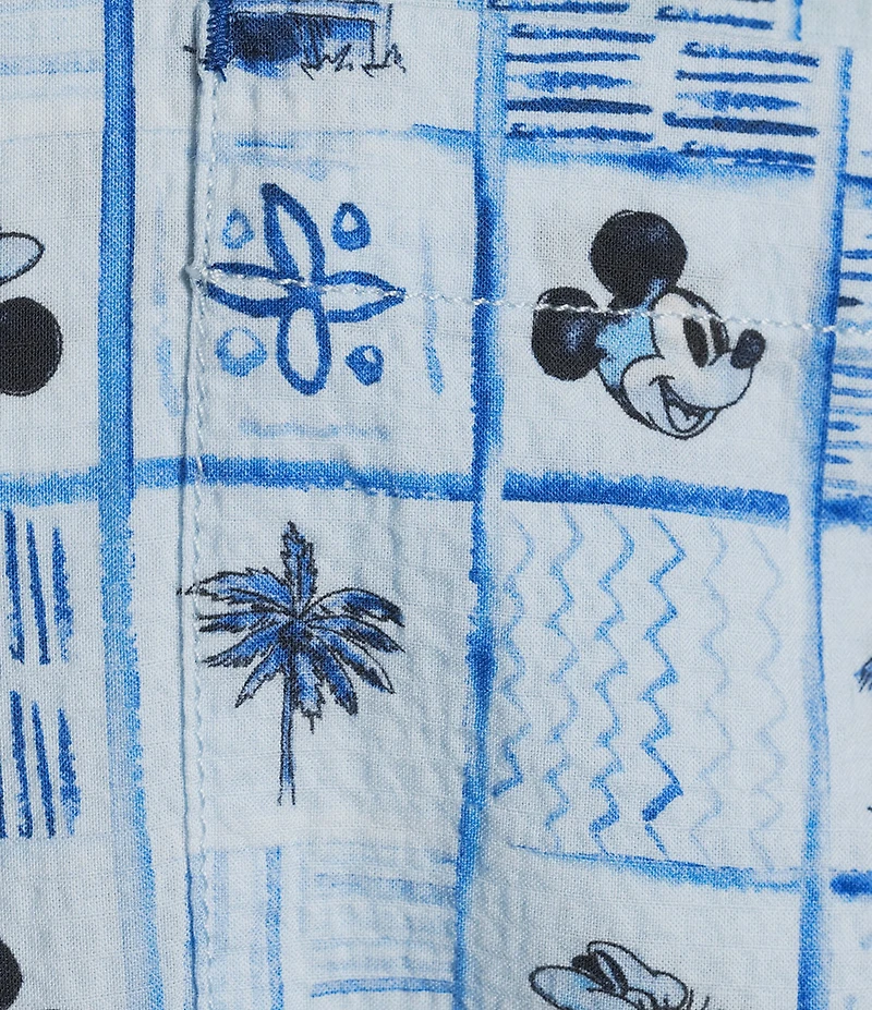 Tommy Bahama Disney Nova Wave Retro Mosaic Short Sleeve Woven Camp Shirt