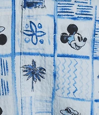 Tommy Bahama Disney Nova Wave Retro Mosaic Short Sleeve Woven Camp Shirt