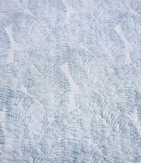 Tommy Bahama Distressed Water Leaves Cotton Reversible Quilt Mini Set
