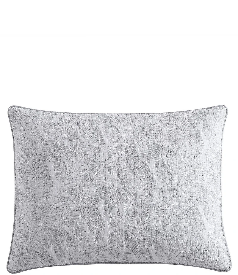 Tommy Bahama Distressed Water Leaves Cotton Reversible Quilt Mini Set