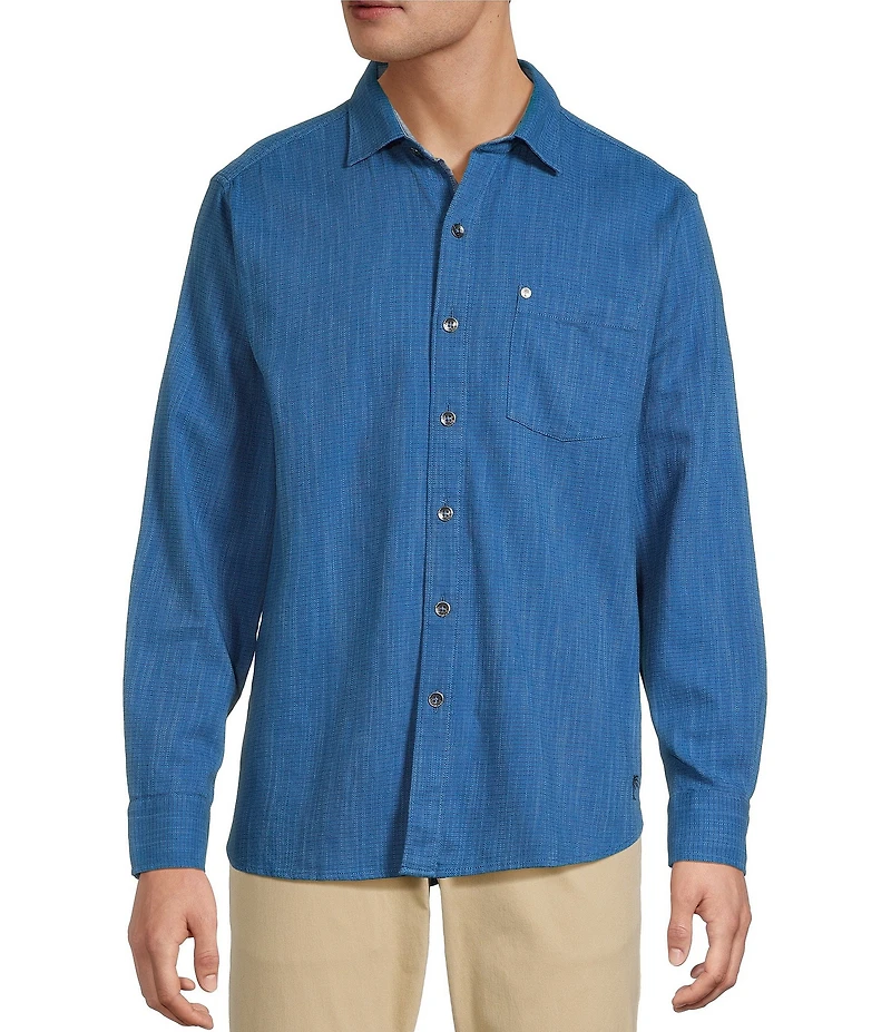 Tommy Bahama Dorado Stripe Long Sleeve Woven Shirt