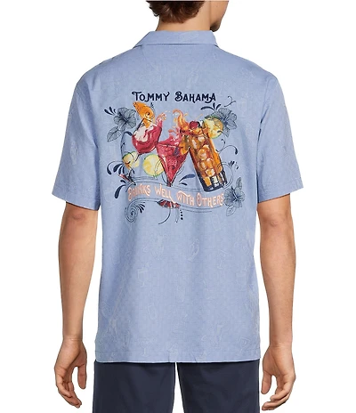 Tommy Bahama Drinks Well With Others Short Sleeve Woven Shirt