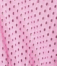 Tommy Bahama Organic Cotton Eyelet Cove V-Neck Swim Cover-Up Dress