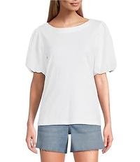 Tommy Bahama Eyelet Embroidery Cotton Lux Tee Shirt