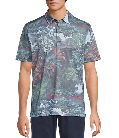 Tommy Bahama Geneva Jungle Performance Stretch Short Sleeve Polo Shirt