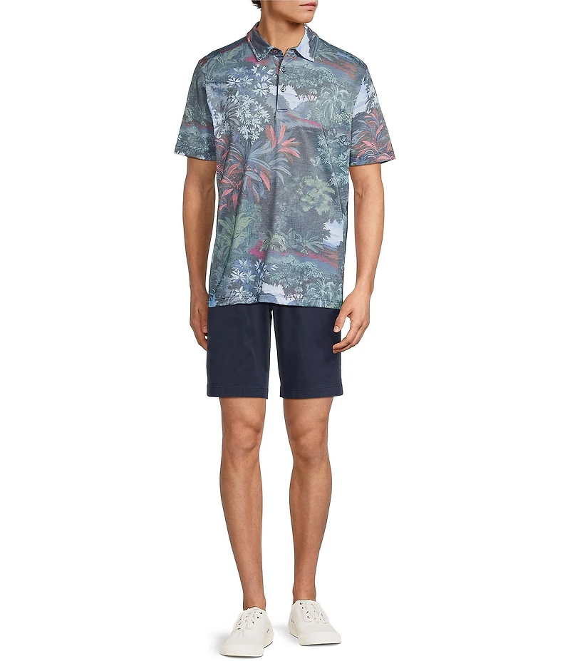 Tommy Bahama Geneva Jungle Performance Stretch Short Sleeve Polo Shirt