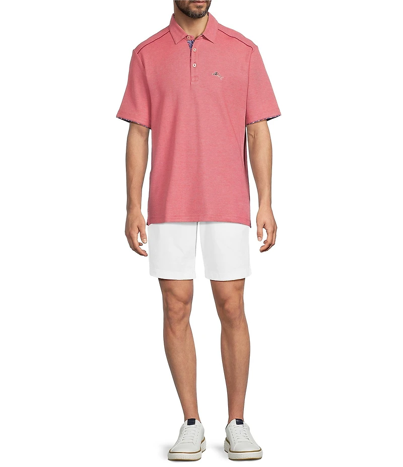 Tommy Bahama Geo Rio 5 O' Clock Americana Short Sleeve Polo Shirt