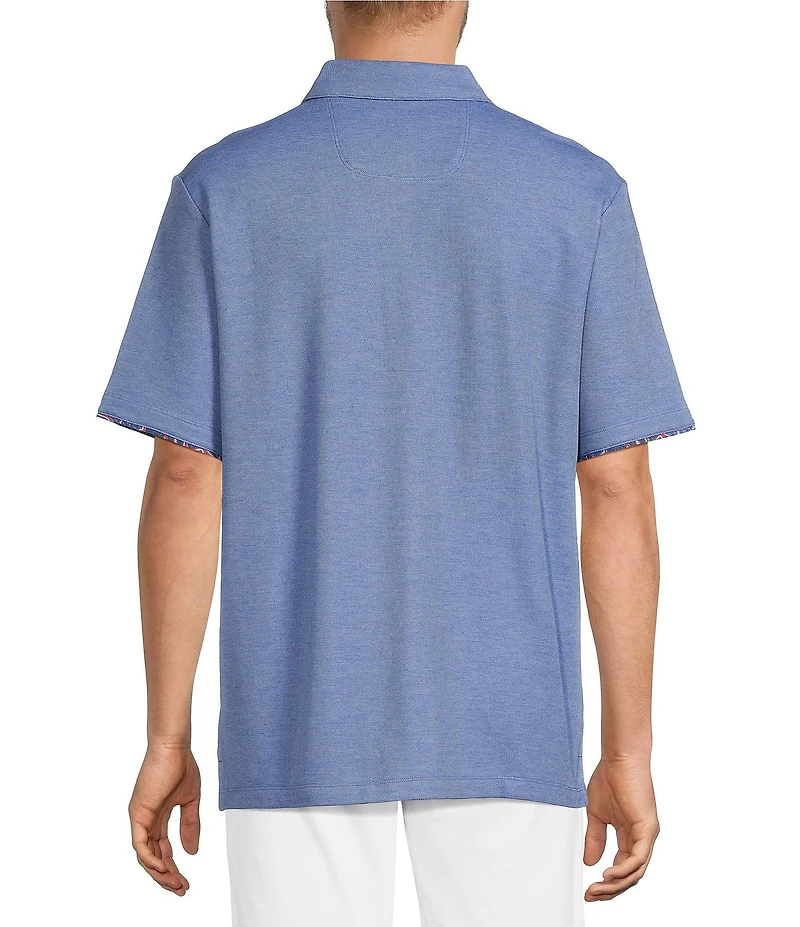 Tommy Bahama Geo Rio 5 O' Clock Americana Short Sleeve Polo Shirt
