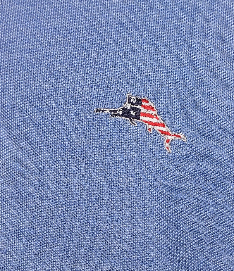 Tommy Bahama Geo Rio 5 O' Clock Americana Short Sleeve Polo Shirt
