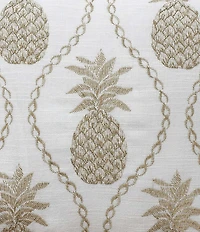 Tommy Bahama Golden Pineapples Embroidered Felt Square Throw Pillow