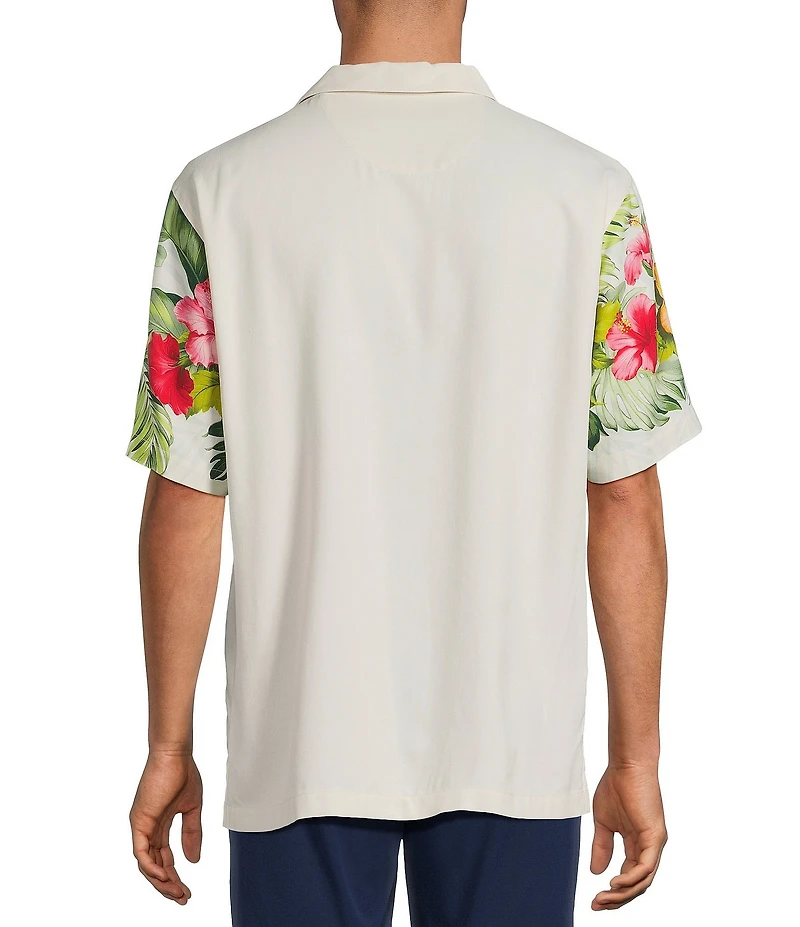 Tommy Bahama Hibiscus Hues Short Sleeve Woven Camp Shirt