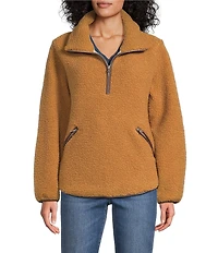 Tommy Bahama High Pile Fleece Long Sleeve Quarter Zip Jacket